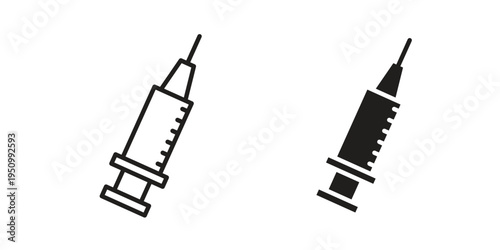 Vaccination icon for web apps, mobile apps. Graphic element illustration