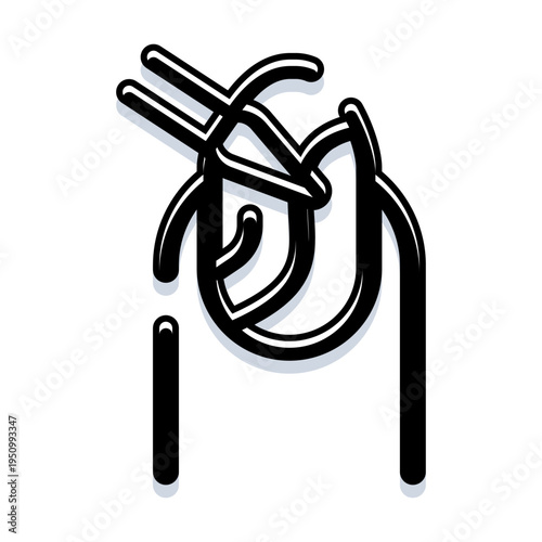 Finger receiving nail care with a cuticle nipper, illustrating themes of beauty, personal grooming, hygiene, and professional salon services in a clean graphic style