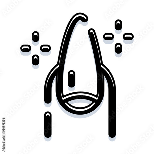 Fingernail design icon depicting a new application of nail polish, enhancing beauty, cosmetic care, and reflecting a fresh, shiny, and well maintained look for hands