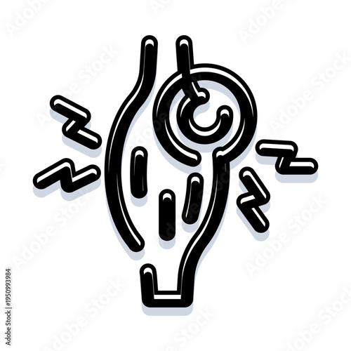 Human leg showing localized muscle pain and strain in calf or thigh, illustrating injury, inflammation, cramp or soft tissue trauma requiring medical attention and therapy