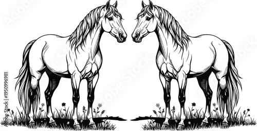 Adorable penguin couple cuddling together on snowy Antarctic ice, symbolizing love, companionship, and wildlife harmony, perfect for Valentine’s themes, nature, and animal photography collection