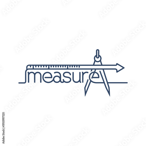 Drawing compass with ruler tool.