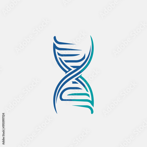 DNA Double Helix Genetic Structure.