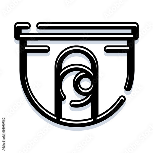 Baby cloth diaper icon line art depicting a clean, absorbent reusable nappy for infant care and hygiene, minimalist vector symbol suited for web, app, and product design