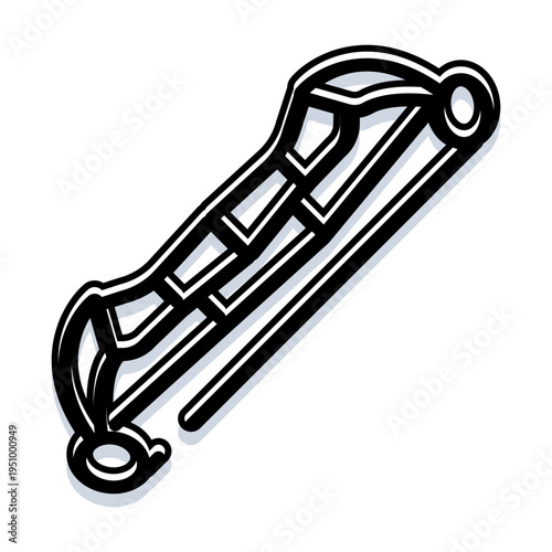 Ancient fibula brooch, a decorative metal clasp, representing historical jewelry and archeological finds from past civilizations, isolated on a white background