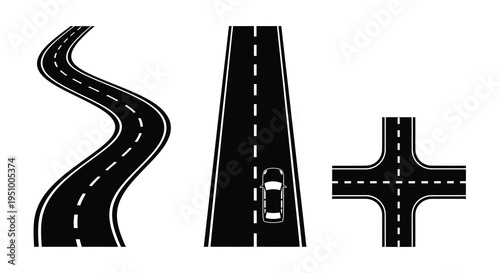 Road segments and intersections shown as a black graphic silhouette