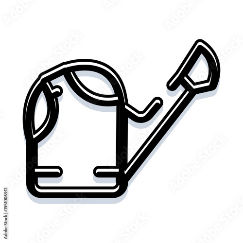 Watering can icon symbolizing gardening, plant care, and horticulture, featuring a practical design for delivering water to plants and cultivating green spaces