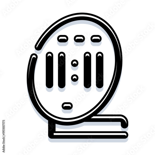 Digital clock displaying eleven eleven time, representing synchronicity, opportunities, and a moment of significance in a modern and minimalist icon style