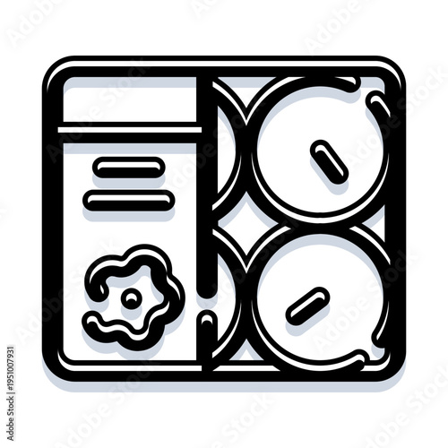 Bento box featuring individual compartments with organized portions of sushi, a fried egg, and separate food items, offering a complete and balanced meal for lunch or dinner