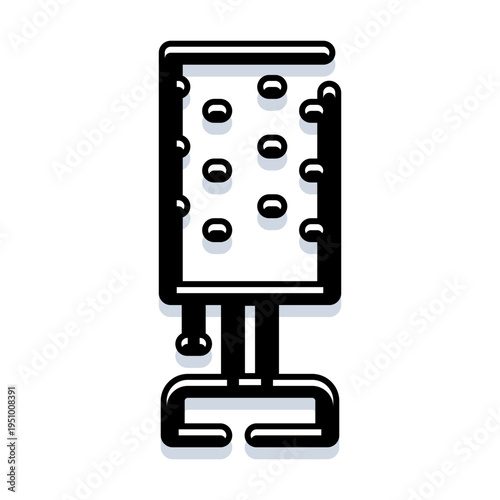 Modern lighting fixture displaying a contemporary design, casting a gentle glow, ideal for home interiors, decorative illumination, or sophisticated ambiance