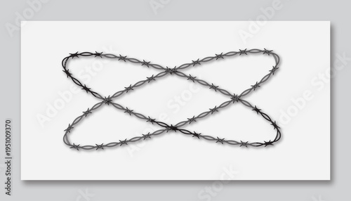 Intertwined Barbed Wire Loops