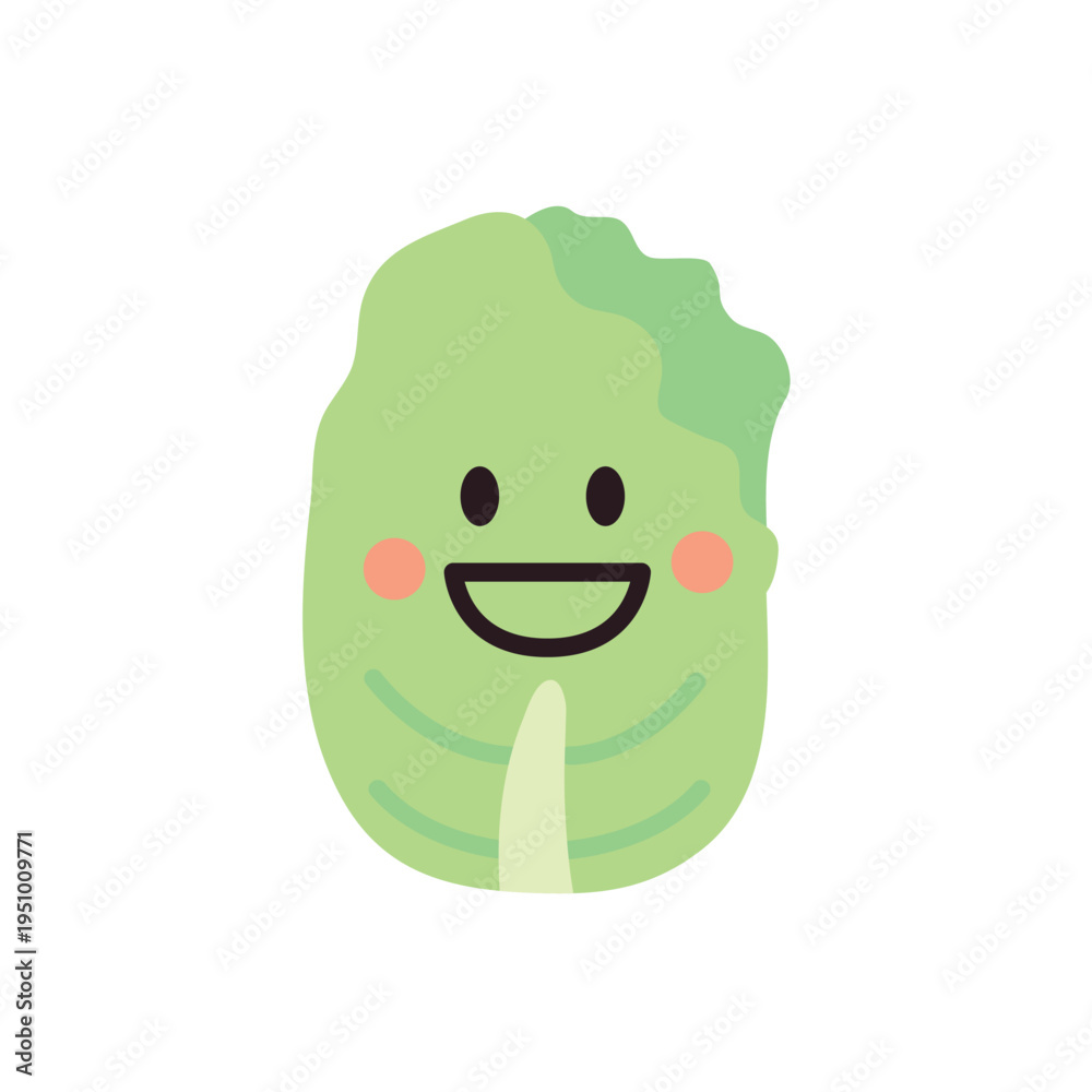 Obraz premium 可愛い白菜のキャラクターイラスト