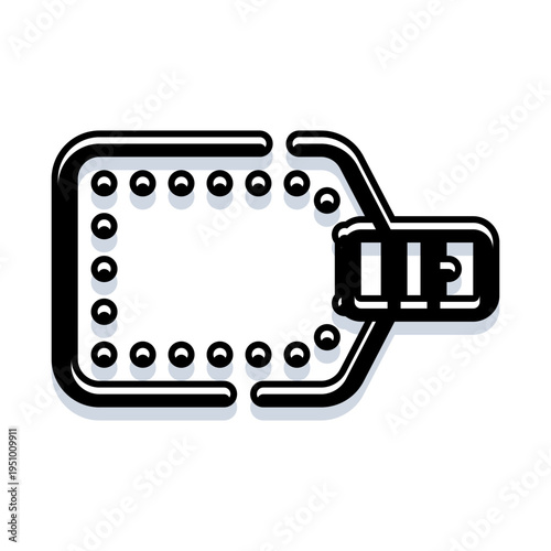 Shopping cart icon outlining an empty space for products, indicating a purchase, sales, and retail concept, with a scanner like element suggesting checkout or transaction