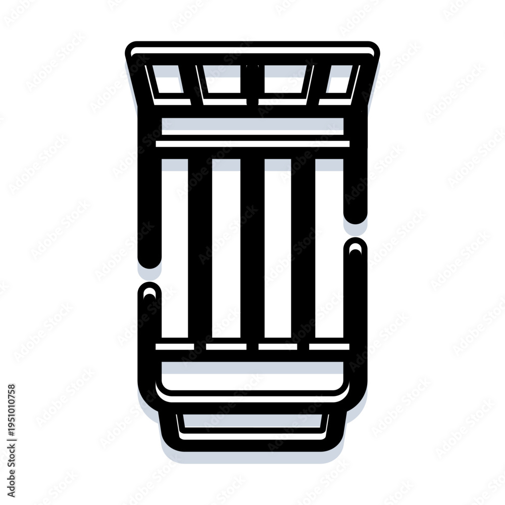 Fototapeta premium Ancient architecture column, a classic pillar symbol, featuring a traditional decorative capital and fluted shaft, standing as an enduring icon of history and support