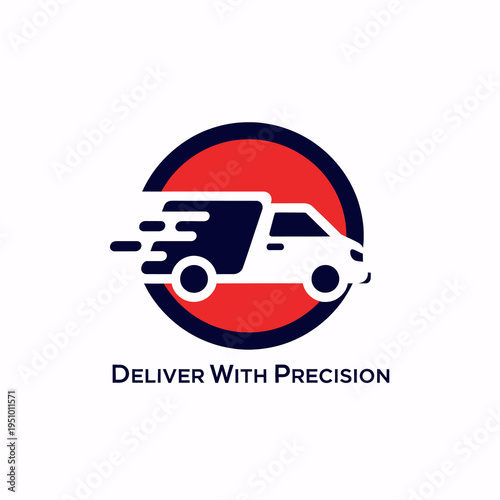 delivery service logo, precision delivery, fast transport