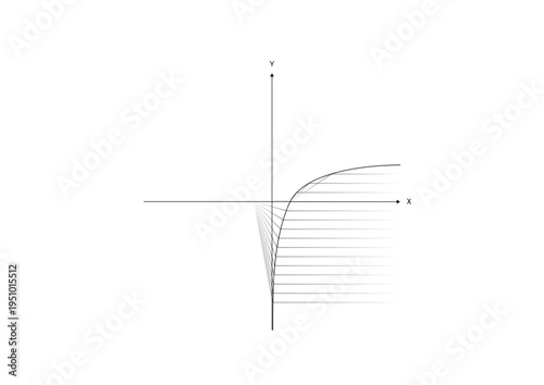 Grid Growth Curve Chart Element Futuristic Geometric Line Art Abstract Illustration. Technical Isolated Style Background