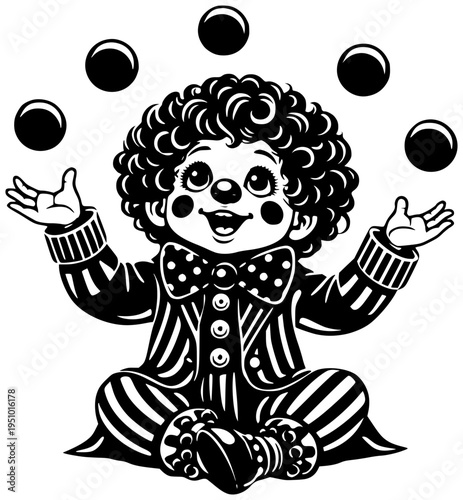 show illustration circus silhouette juggling logo fun icon entertainment outline balance skill juggler man person performance performer activity hobby shape joy vector graphic background