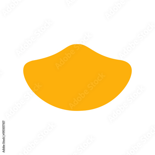 Hand Drawn Line Doodle Abstract Scribble Shape. Organic Blob Curve Colorful Minimal Element