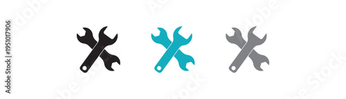 Wrench icons set. Wrench Icon tool repair maintenance vector , spanner symbol. isolated on white background. illustration. eps10