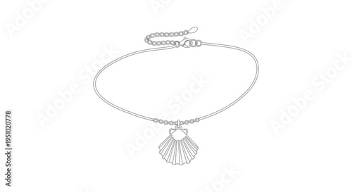 Seashell Anklet Charm Bracelet, Beach Jewelry, Summer Fashion Accessory, Ocean Theme