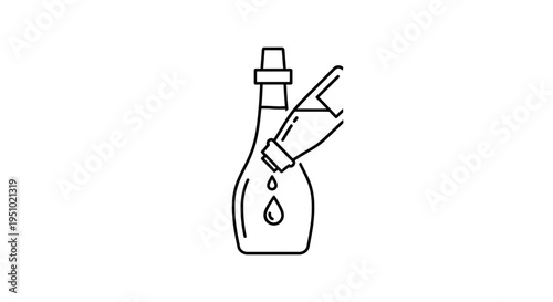 Pouring Liquid into Bottle: Droplet, Drip, Drop, Medicine, Health, Science, Lab, Chemistry, Care