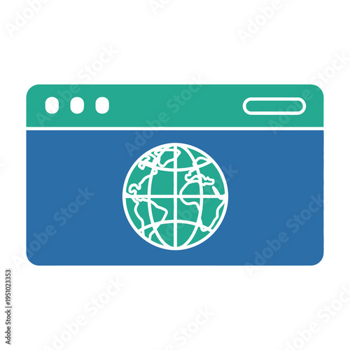 Global network browser window icon