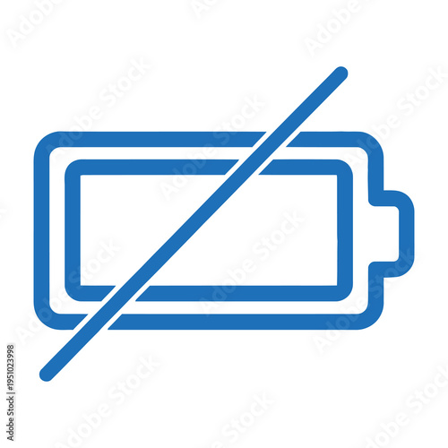No battery icon symbol