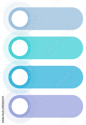 Infographic template with 4 vertical steps