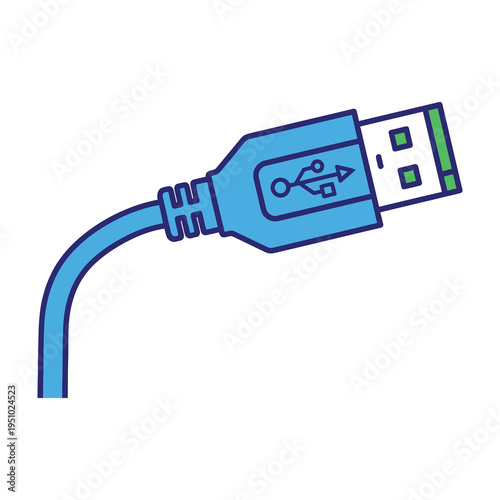 Usb cable connector for data transfer