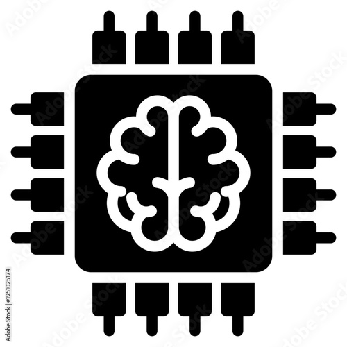 Ai processor icon