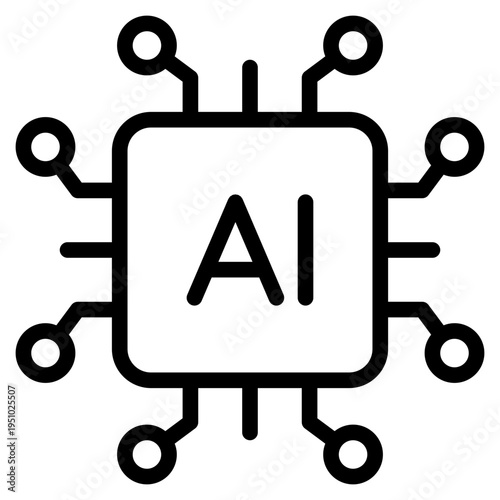 Ai processor icon