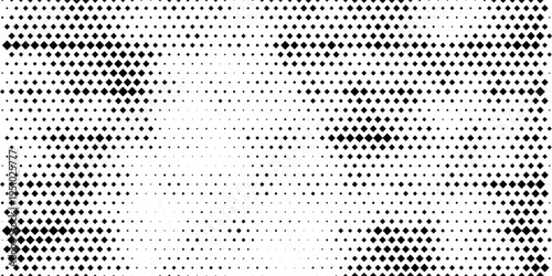 Abstract geometric pattern with small and large rhombuses. Design element for web banners, posters, cards, wallpapers, backdrops, panels Black and white color. Vector illustration art project