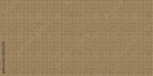 Canvas fabric seamless texture background. Woven light brown textile material.