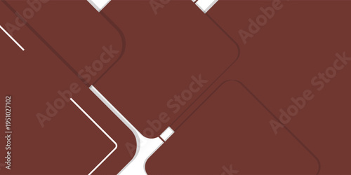 Abstract geometric pattern with white lines on a brown background modern minimalist design.