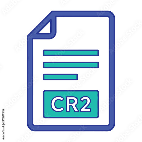 Cr2 file format icon graphic