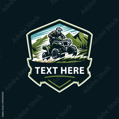 ATV Off-Road Mountain Adventure Logo