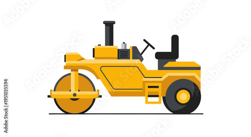 Yellow Road Roller