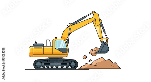 Excavator at Work