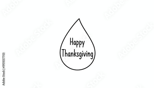 Happy Thanksgiving Hand-Drawn Doodle Icon