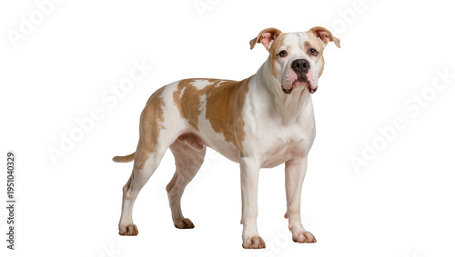 Tableau sur toile Majestic American Bulldog standing confidently, a powerful and loyal companion d