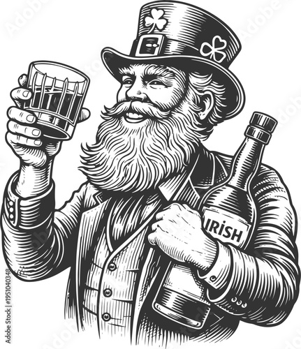 Vintage rose flower set botanical engraving illustration