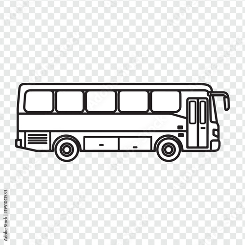 A vintage red London coach bus vector illustration isolated on white for city public transportation and travel