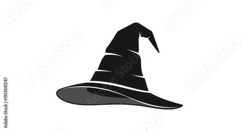 Black Wizard Hat Icon