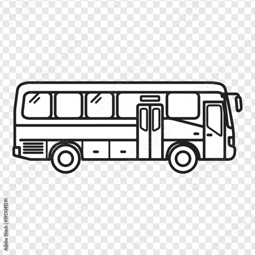 A vintage red London coach is a retro vector illustration of a public transport vehicle isolated on a white background for city travel