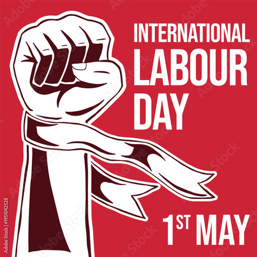 international labour day illustration in hand drawn style