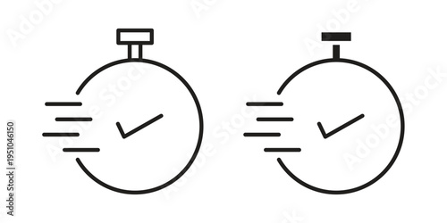 quick response icon pack flat vector in outline