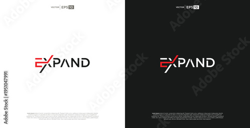 Dynamic 'eXpand' logo featuring upward arrow, symbolizing business growth and forward momentum