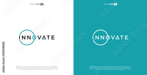 Innovate wordmark with a circle symbol representing innovation and progress