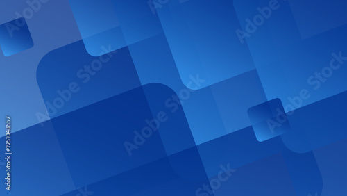 ブルーグラデーションのシンプルで高級感のある青の幾何学背景、ビジネスやテクノロジー向けベクター素材。モダンデザインのUIパネル風デザイン、Webバナーや企業サイトに使える抽象ベクター。