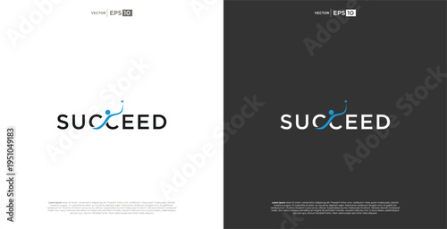 Conceptual wordmark design featuring interconnected dots to signify progress and achievement